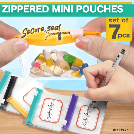 Cithway™  Reusable Zippered Mini Pouches (SET of 7)