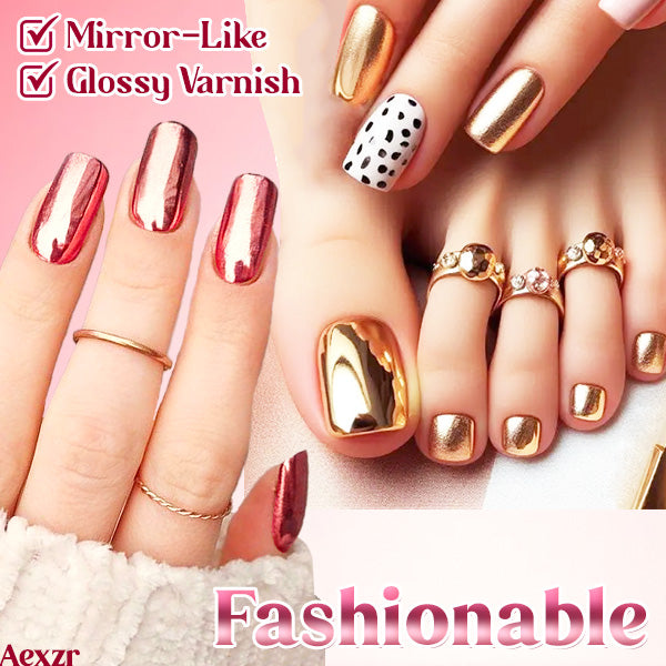 Aexzr™ Stunning Metallic Mirror Toenails Polish