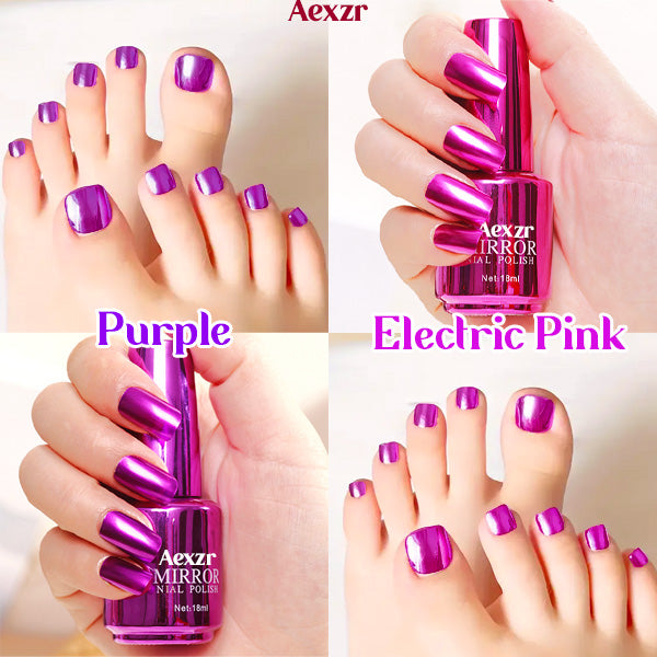 Aexzr™ Stunning Metallic Mirror Toenails Polish