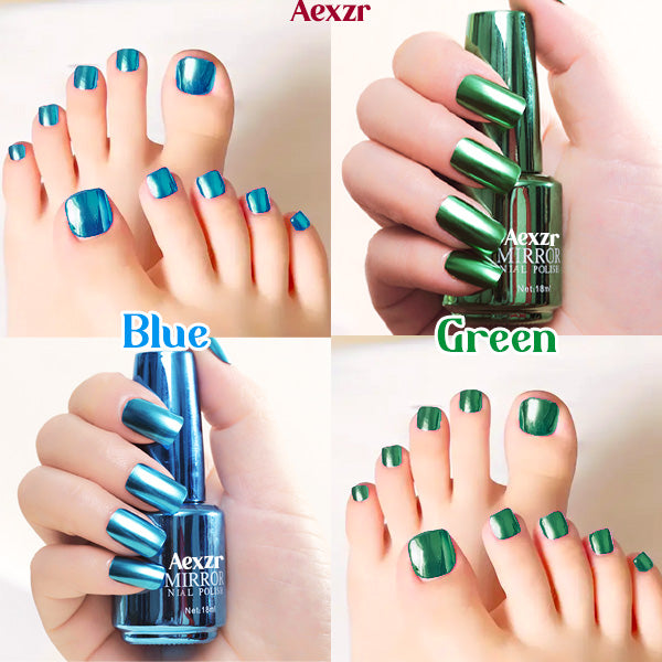 Aexzr™ Stunning Metallic Mirror Toenails Polish