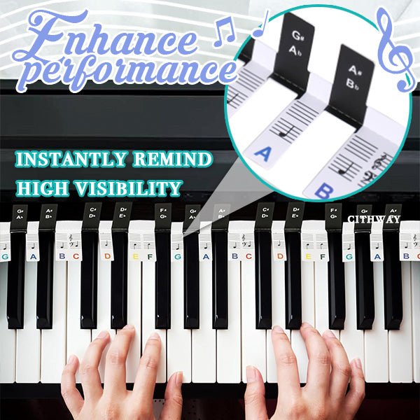 Cithway™ Detachable Piano Note Guide