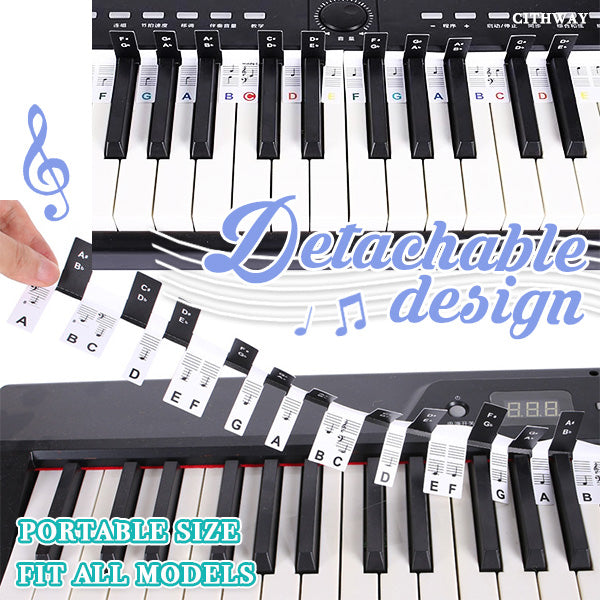 Cithway™ Detachable Piano Note Guide