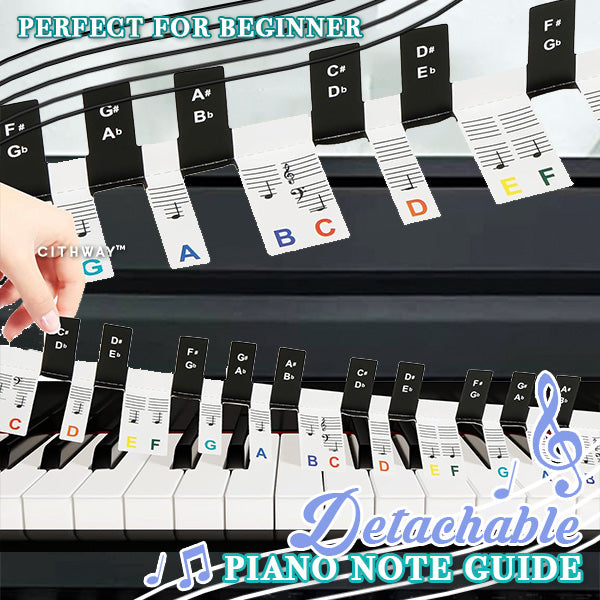 Cithway™ Detachable Piano Note Guide
