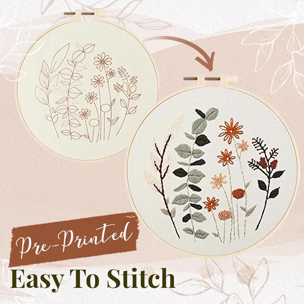 EasyStitch Floral Embroidery Stitching Set starryhome 