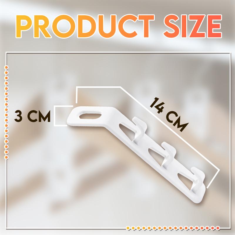 Clothes Hanger Connector Hooks (4 Pcs) Home DazzyCandy 