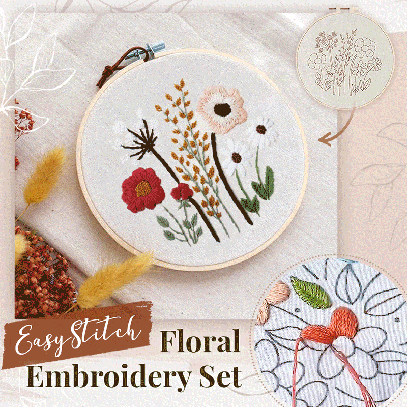 EasyStitch Floral Embroidery Stitching Set – Daccecandy