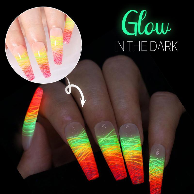 Luminous Spider Nail Gel Halloween starryhome 